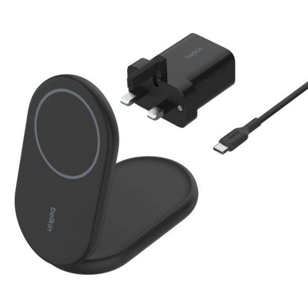 Belkin WIB007MYBK Caricabatterie per dispositivi mobili Cuffie, Smartphone Nero USB Carica wireless Ricarica rapida Interno (BOOSTCHARGE QI2 15W MAGNETIC BLACK) - E_0009_B49600284