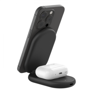 Belkin WIZ028MYBK Caricabatterie per dispositivi mobili Nero (BOOST?CHARGE Qi2 15w Magnetic 2in1 Stand Black) - E_0009_B49600292