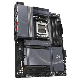 GIGABYTE B850 AI TOP Scheda Madre - Processori AMD Ryzen Serie 9000, 16+2+2 fasi VRM digitali, fino a 8600MHz DDR5 [OC], 2xPCIe 5.0 + 1xPCIe 4.0 M.2, LAN 10GbE, WIFI 7, USB 3.2 Gen 2x2 (GIGA B850 AI - E_0009_B50393259