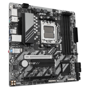 GIGABYTE B850M D3HP Scheda Madre - Processori AMD Ryzen Serie 9000, 5+2+2 fasi VRM digitali, fino a 8200MHz DDR5 [OC], 1xPCIe 5.0 + 1xPCIe 4.0 M.2, LAN GbE, USB 3.2 Gen 2 (GIGA B850M D3HP AM5/DDR5/?A - E_0009_B50393260