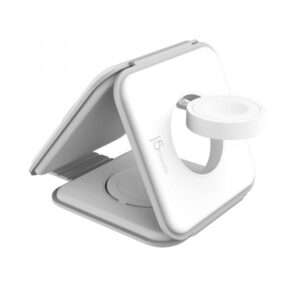 j5create JUPW3415 Cuffie, Smartphone, Orologio intelligente Bianco USB Carica wireless Ricarica rapida Interno (QI2 3-IN-1 MAGNETIC TRAVEL - WIRELESS CHARGING STATION) - E_0009_B50426663