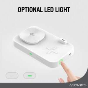 4smarts Qi2 Universale Bianco AC Carica wireless Ricarica rapida Interno (QI2 LADESTATION TRIDENT - WEI) - E_0009_B50481528