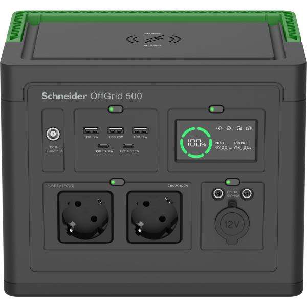 APC PPS500-GR stazione di alimentazione portatile Ioni di Litio 749 W 5,5 kg (SCHNEIDER OFFGRID PORTABLE PWR - STATION 500 517WH LI-ION 2SCHUKO) - E_0009_B50575912