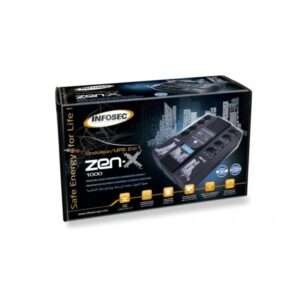 Infosec Zen-X 1000 gruppo di continuitÃ  [UPS] A linea interattiva 1 kVA 600 W 8 presa[e] AC (Zen-X 1000 FR/SCHUKO - Warranty: 24M) - E_0009_B50654522