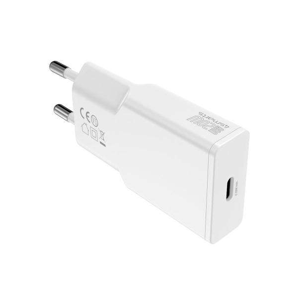 4smarts PDPlug Slim Smartphone, Tablet Bianco AC Ricarica rapida Interno (LADEGER. PDPLUG SLIM 20W - GAN 1C UND USB-C KABEL 15M WEI) - E_0009_B51129519