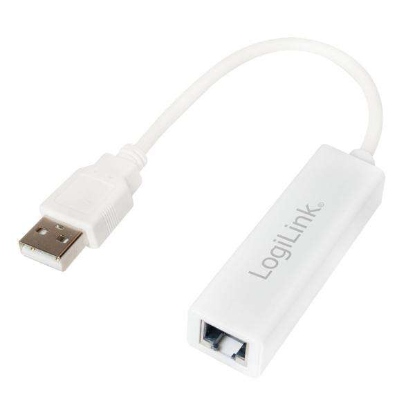 LogiLink UA0144B scheda di rete e adattatore Ethernet 100 Mbit/s (USB 2.0 to Fast Ethernet - Adapter - Warranty: 12M) - E_0009_B7358385
