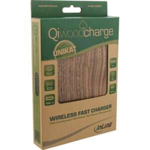 InLine Qi woodcharge, rapido wireless, 5/7,5/10W/15W, type C, senza logo - E_0015_         16195282000