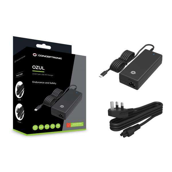 Conceptronic OZUL03BUK adattatore e invertitore Interno 100 W Nero - E_0015_ 16722359000