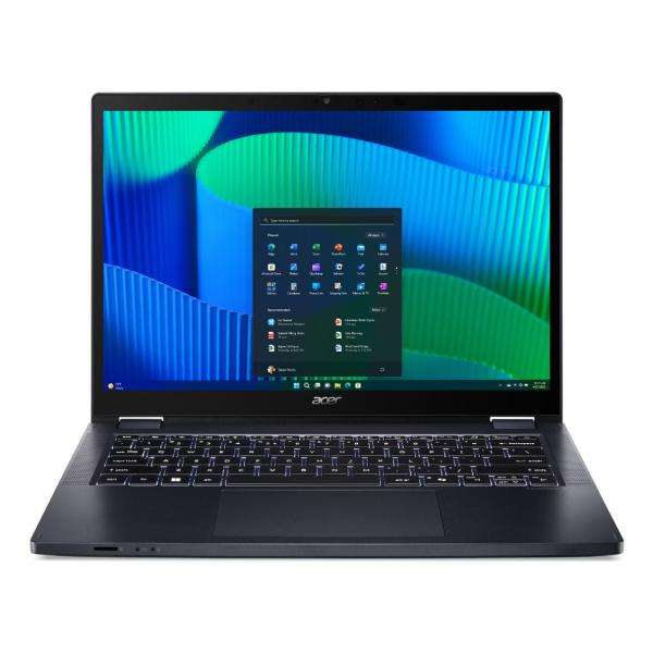 Acer TravelMate TMP414RN-54-TCO-75KB Intel Core Ultra 7 155U Ibrido (2 in 1) 35,6 cm (14") Touch screen WUXGA 32 GB DDR5-SDRAM 1 TB SSD Wi-Fi 6E (802.11ax) Windows 11 Pro Blu - E_0015_ 18982959000