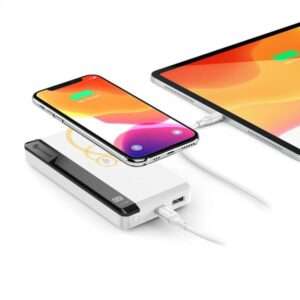 ALOGIC P10QC10P18-WH batteria portatile Polimeri di litio [LiPo] 10000 mAh Carica wireless Nero, Bianco (ALOGIC Ultimate tr?dl?s power bank - L) - E_0009_B43817966