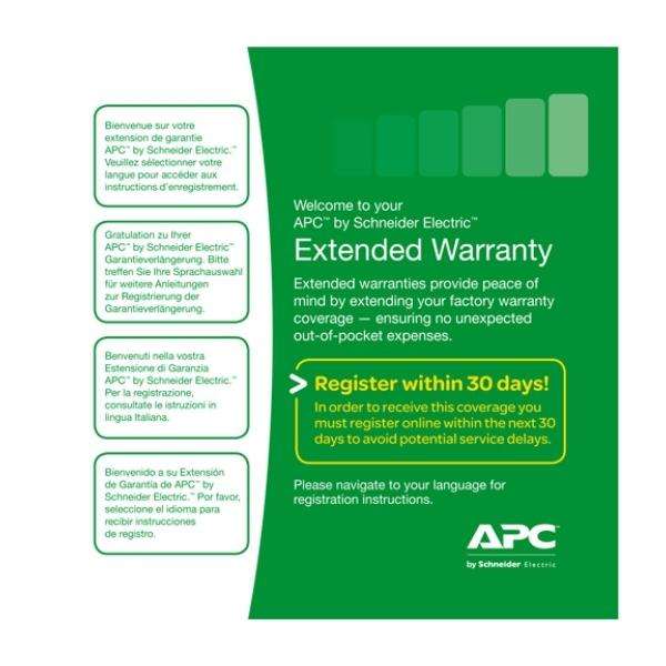 APC WEXTWAR1YR-SD-03 estensione della garanzia 1 licenza/e 1 anno/i (APC Extended Warranty - support opgrad) - E_0009_B44377860