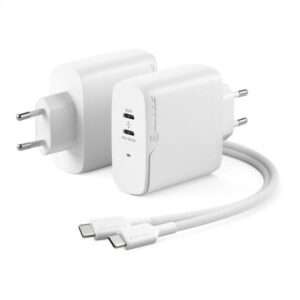 ALOGIC WCG2X63-EU Caricabatterie per dispositivi mobili Universale Bianco AC Interno (ALOGIC Rapid Power 2-port [45+18W] GaN) - E_0009_B45279362