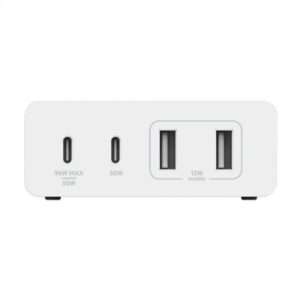 Belkin WCH010myWH Computer portatile, Smartphone, Orologio intelligente, Tablet Bianco AC Ricarica rapida Interno (108W 4-PORTS USB DESKTOP CHARGER) - E_0009_B45763513