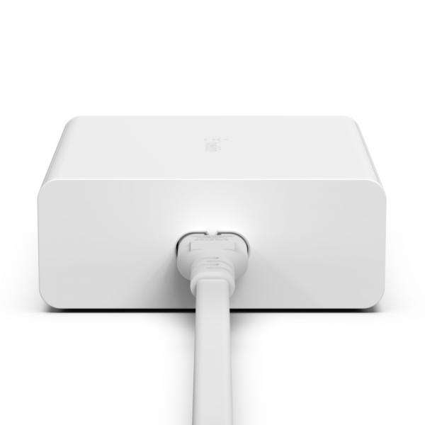 Belkin WCH010myWH Computer portatile, Smartphone, Orologio intelligente, Tablet Bianco AC Ricarica rapida Interno (108W 4-PORTS USB DESKTOP CHARGER) - E_0009_B45763513