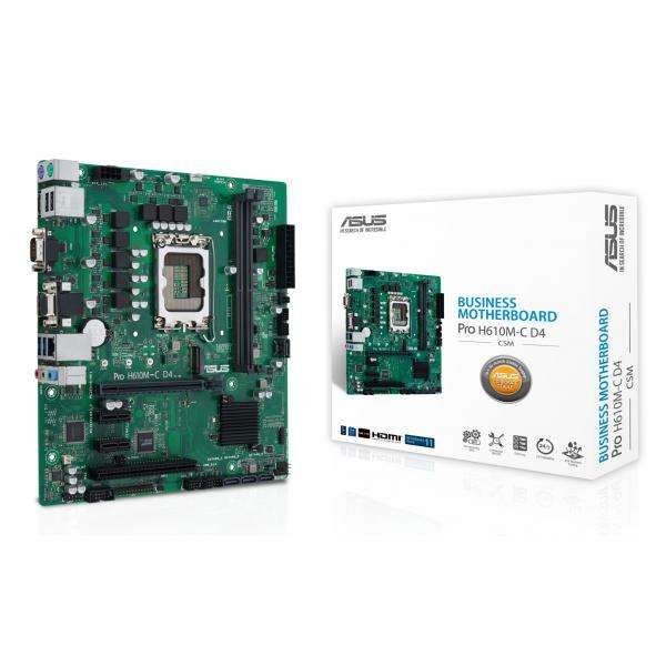 ASUS PRO H610M-C D4-CSM Intel H610 LGA 1700 micro ATX (MB ASUS PRO H610M-C D4-CSM) - E_0009_B46254249