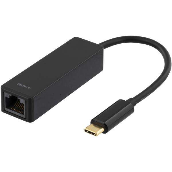 Deltaco USBC-GIGA scheda di rete e adattatore Ethernet 1000 Mbit/s (Deltaco USBC-GIGA - netvrksadapter) - E_0009_B47004053