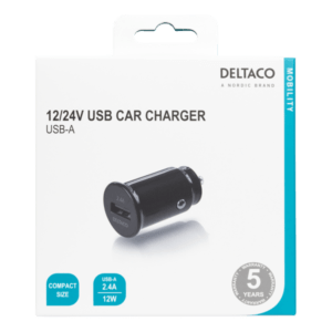 Deltaco USB-CAR123 Caricabatterie per dispositivi mobili Universale Nero Accendisigari Auto (DELTACO USB-CAR123 bilstr?msadapter -) - E_0009_B47011640