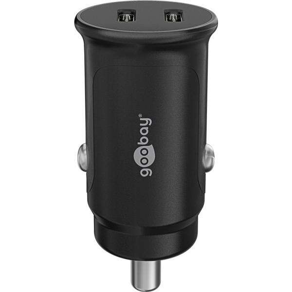 Goobay 59705 Caricabatterie per dispositivi mobili Power bank, Smartphone, Tablet Nero Accendisigari Ricarica rapida Auto (Dual-USB-C™ PD Auto Fast Charger [Powe) - E_0009_B47047594
