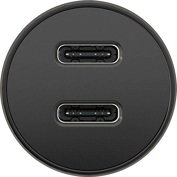 Goobay 59705 Caricabatterie per dispositivi mobili Power bank, Smartphone, Tablet Nero Accendisigari Ricarica rapida Auto (Dual-USB-C™ PD Auto Fast Charger [Powe) - E_0009_B47047594