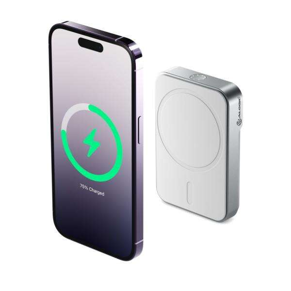 ALOGIC MSPB5KWH batteria portatile 5000 mAh Carica wireless Bianco (POWERBANK WITH MAGSAFE 5000MAH- - WHITE) - E_0009_B47144591