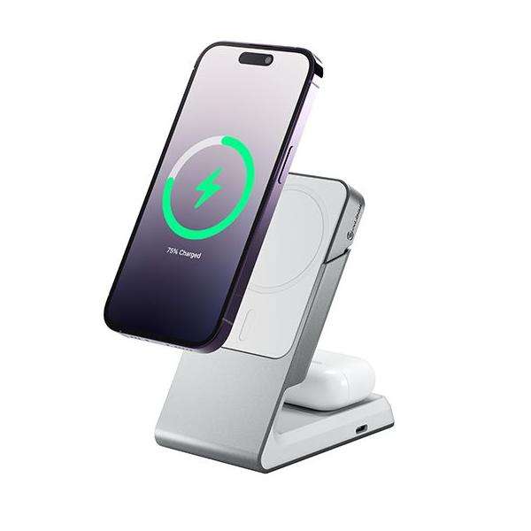 ALOGIC MSCDDWH Caricabatterie per dispositivi mobili Auricolare, Smartphone Bianco USB Carica wireless Ricarica rapida Interno (ALOGIC Matrix tr?dl?s opladningsstande) - E_0009_B47144593