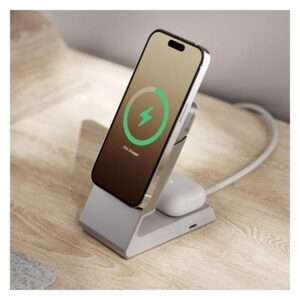 ALOGIC MSCDDWH Caricabatterie per dispositivi mobili Auricolare, Smartphone Bianco USB Carica wireless Ricarica rapida Interno (ALOGIC Matrix tr?dl?s opladningsstande) - E_0009_B47144593