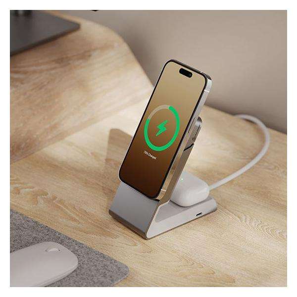 ALOGIC MSCDDWH Caricabatterie per dispositivi mobili Auricolare, Smartphone Bianco USB Carica wireless Ricarica rapida Interno (ALOGIC Matrix tr?dl?s opladningsstande) - E_0009_B47144593