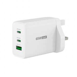 j5create JUP3365F-FN Caricatore GaN USB-C® a 3 porte da 65W - UK (65W GAN USB-C 3-PORT CHARGER - UK WHITE) - E_0009_B47353870