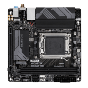 GIGABYTE B650I AX Scheda madre - AMD Ryzen serie 9000, VRM a 5+2+1 fasi, fino a 6400 MHz DDR5 [OC], 1xPCIe 4.0 M.2, LAN 2,5 GbE, WIFI 6E, USB 3.2 Gen 2 (GIGA B650I AX AM5/DDR5/mITX) - E_0009_B48659258