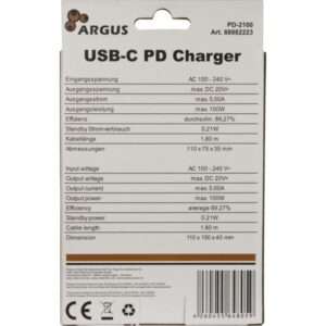 Inter-Tech PD-2100 Nero AC Interno (Argus PD-2100 USB Typ-C PD Ladeger?t 1) - E_0009_B48670406