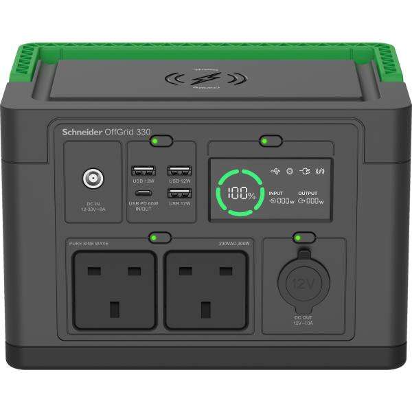 APC PPS330-UK stazione di alimentazione portatile Ioni di Litio 3,3 kg (SCHNEIDER OFFGRID PORTABLE PWR - STATION 330 332WH LI-ION 2 UK SW) - E_0009_B50615043