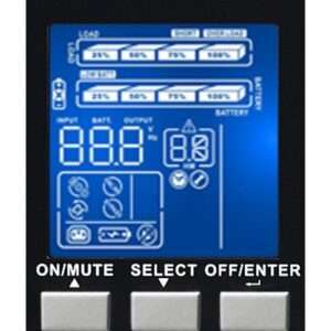 Infosec E3 Pro 1000 RT gruppo di continuitÃ  [UPS] Doppia conversione [online] 1 kVA 900 W 3 presa[e] AC (E3 Pro 1000 RT - Warranty: 36M) - E_0009_B50654460