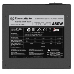 Thermaltake Litepower alimentatore per computer 450 W 24-pin ATX ATX Nero (Thermaltake Litepower LTP-450AL2NK - s) - E_0009_B42216933
