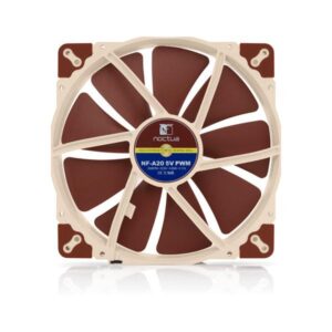 Noctua NF A20 5V PWM Case per computer Ventilatore 20 cm Beige, Rosso (Noctua NF-A20 5V PWM indsats med bl?se) - E_0009_B42693748