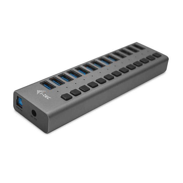 i-tec U3CHARGEHUB13 Caricabatterie per dispositivi mobili Universale Grigio AC Interno (I-TEC USB 3.0 HUB 13 PORT 60 W - I-TEC USB 3.0 HUB 13 PORT 60 W) - E_0009_B43029529