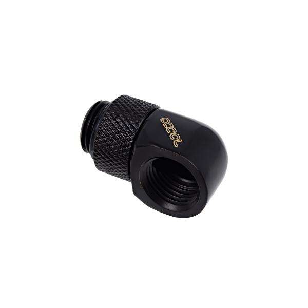 Alphacool 17248 parte e accessorio del sistema di raffreddamento del computer (Alphacool Eiszapfen 90 Degree Angled Rotary Fitting - Deep Black) - E_0009_B43273733
