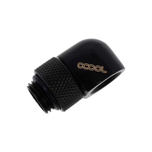 Alphacool 17248 parte e accessorio del sistema di raffreddamento del computer (Alphacool Eiszapfen 90 Degree Angled Rotary Fitting - Deep Black) - E_0009_B43273733