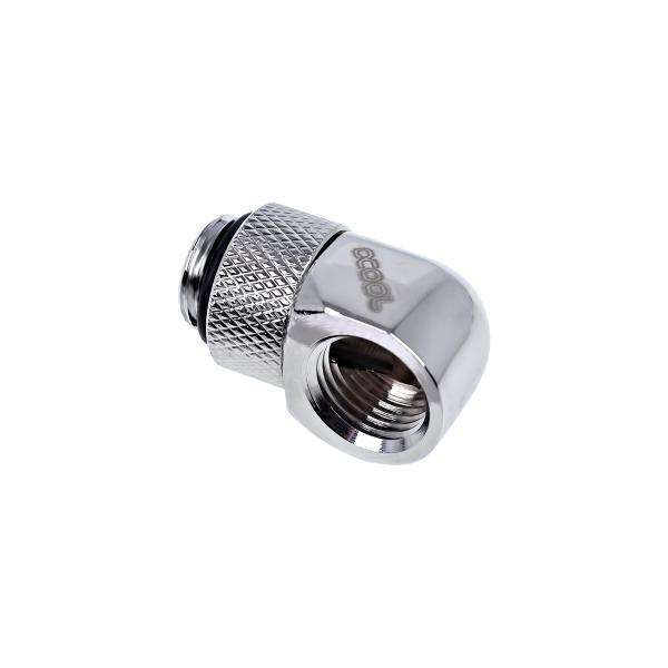 Alphacool 17249 parte e accessorio del sistema di raffreddamento del computer (Alphacool Eiszapfen 90 Degree Angled Rotary Fitting - Chrome) - E_0009_B43303107