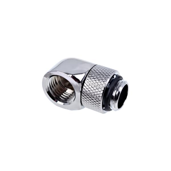 Alphacool 17249 parte e accessorio del sistema di raffreddamento del computer (Alphacool Eiszapfen 90 Degree Angled Rotary Fitting - Chrome) - E_0009_B43303107