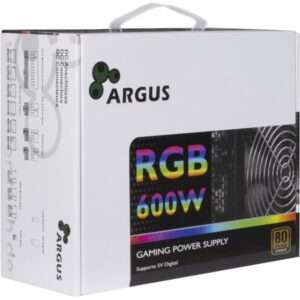 Inter-Tech Argus RGB-600W II alimentatore per computer 20+4 pin ATX ATX Nero (Inter-Tech PSU ARGUS RGB-600 II, 600W) - E_0009_B44379755
