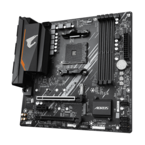 GIGABYTE B550M AORUS ELITE Scheda madre - CPU AMD Ryzen 5000, VRM a 5+3 fasi, fino a 4733 MHz DDR4, 1xPCIe 4.0 + 1xPCIe 3.0 M.2, LAN 1GbE, USB 3.2 Gen 1 (AORUS AM4 B550M AORUS ELITE M-ATX) - E_0009_B44509748