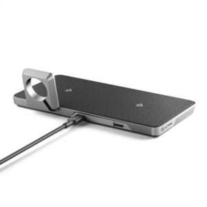 ALOGIC UP2QC10AWM-SGR Caricabatterie per dispositivi mobili Universale Nero, Grigio USB Carica wireless Ricarica rapida Interno (ALOGIC Ultra Power 3-in-1 tr?dl?s opla) - E_0009_B44836202