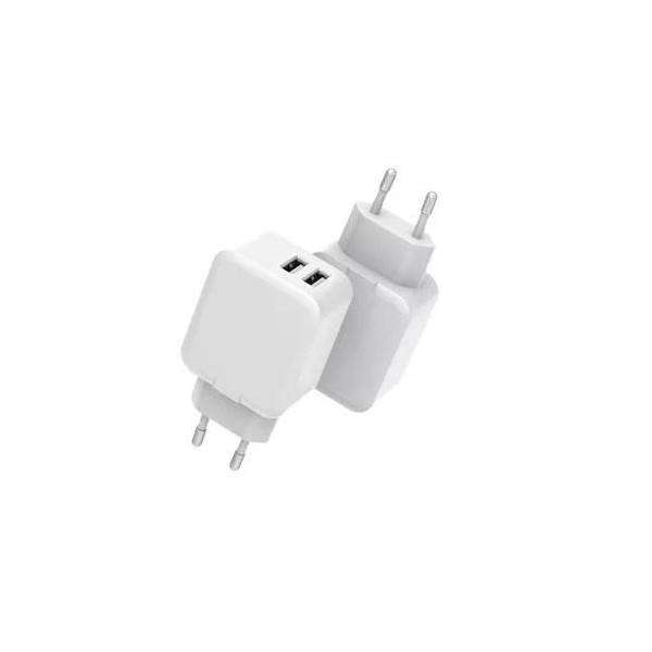 CoreParts MBXUSB-AC0002 Caricabatterie per dispositivi mobili Universale Bianco AC Interno (USB Power Charger - 12W 5V 2.4A, Output: 2xUSB, - Input: 100-240V EU Plug EU Wall, for mobile phones, table - E_0009_B45391603