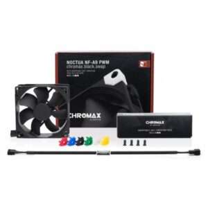 Noctua NF-A9 PWM CH.BK.S sistema di raffreddamento per computer Case per computer Ventilatore 9,2 cm Nero (Noctua chromax NF-A9 PWM.black.swap -) - E_0009_B45804237