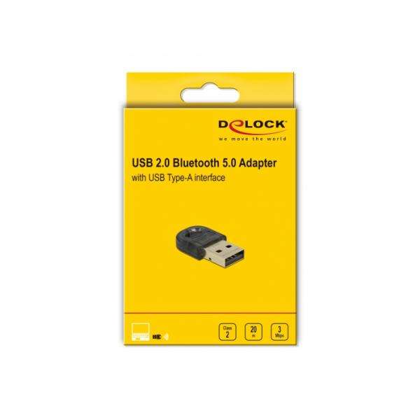 DeLOCK USB 2.0 Bluetooth 5.0 mini Adattatore (Delock - netv?rksadapter - USB 2.0) - E_0009_B45840951