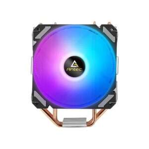 Antec A400i Circuiti integrati Raffreddatore d'aria 12 cm Nero, Rame, Argento 1 pz (ANTEC A400i Fan CPU Cooler, Universal Socket, 120mm Neon Light Effect Silent RGB PWM Fan, 1800RPM, 4 Direct-Touch C - E_0009_B46354221