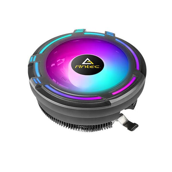 Antec T120 Circuiti integrati Raffreddatore d'aria 12 cm Nero 1 pz (ANTEC T120 Fan CPU Cooler, Universal Socket, 120mm Chromatic Silent RGB Fan, 1500RPM, Massive Black Aluminium Fins for Enhanced Coo - E_0009_B46354222