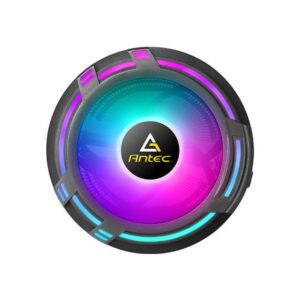 Antec T120 Circuiti integrati Raffreddatore d'aria 12 cm Nero 1 pz (ANTEC T120 Fan CPU Cooler, Universal Socket, 120mm Chromatic Silent RGB Fan, 1500RPM, Massive Black Aluminium Fins for Enhanced Coo - E_0009_B46354222