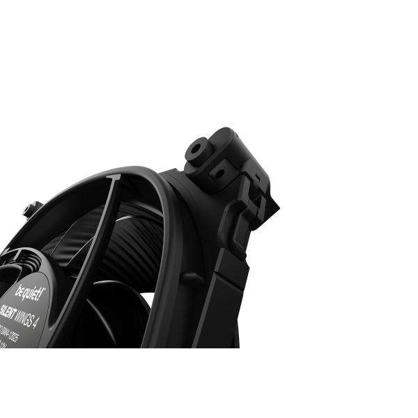 be quiet! Silent Wings 4 Black Fan, 120mm, 1600RPM, 3-Pin Fan Connector, Black Frame, Black Blades, Optimized Fan Blades for High End Performance, 2 Mounting Options - E_0009_B46908206