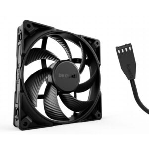 be quiet! Silent Wings Pro 4 PWM Black Fan, 140mm, 2400RPM, 4-Pin PWM Fan Connector, Black Frame, Black Blades, Optimized Fan Blades for the Highest Performance for Radiators & Heat Sinks, 3 Mounting - E_0009_B46908211